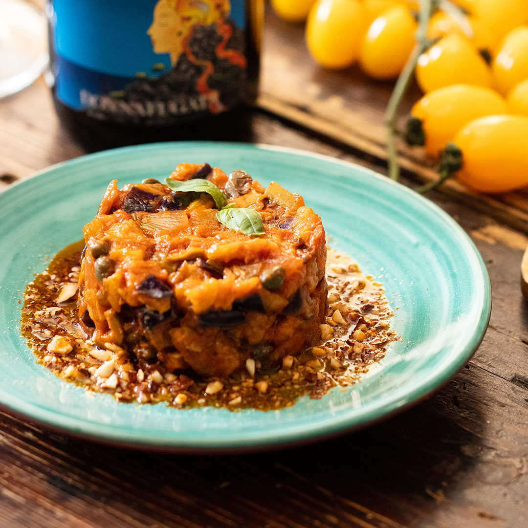 Aubergine (eggplant) soufflé - Donnafugata